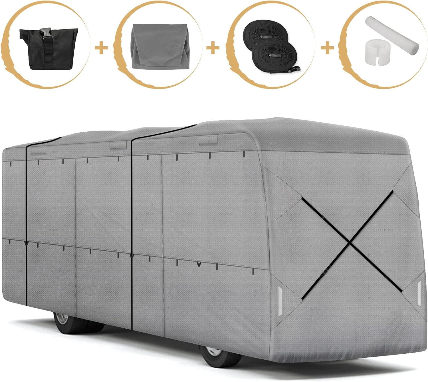 RV Cover 4 Layers with Adhesive Repair Patches W43706
