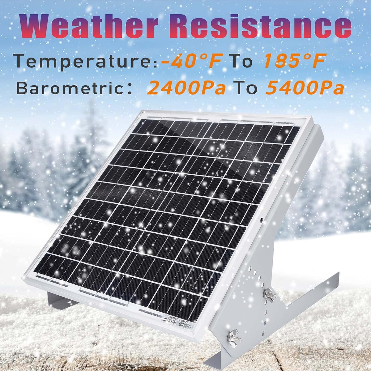 20 Watt 12V Solar Panel Kit with Adjustable Tilt Mount Brackets and 5A PWM Solar Charge Controller U3202