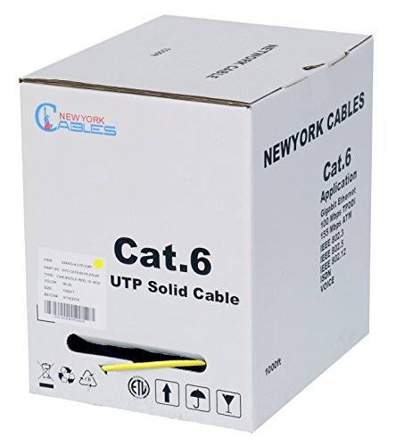 Cat6 1000ft Plenum Cable 550MHz UTP 23AWG Pull Box G861440