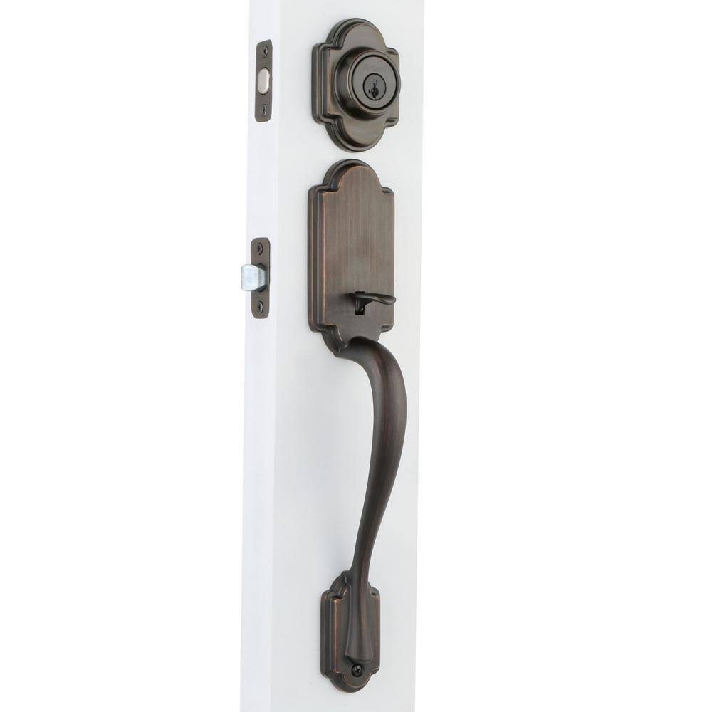 Single Cylinder Handleset with Lever, Venetian Bronze H419