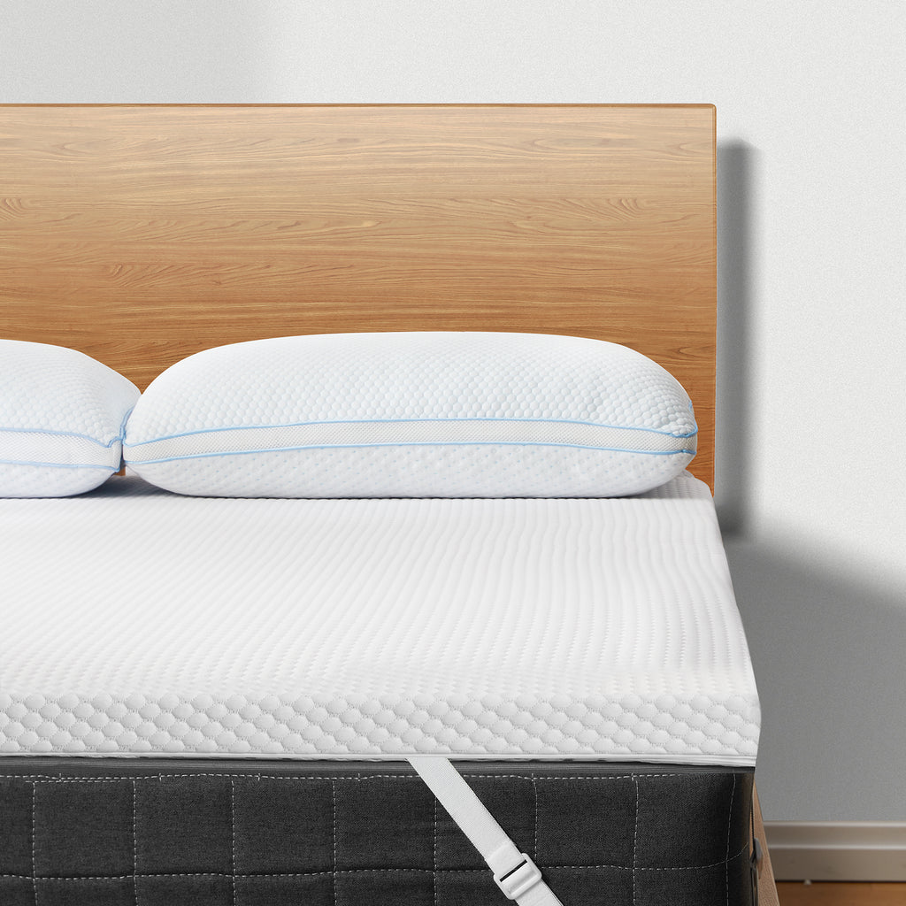 Twin Gel Memory Foam Mattress Topper with Removable Washable Cover I6304