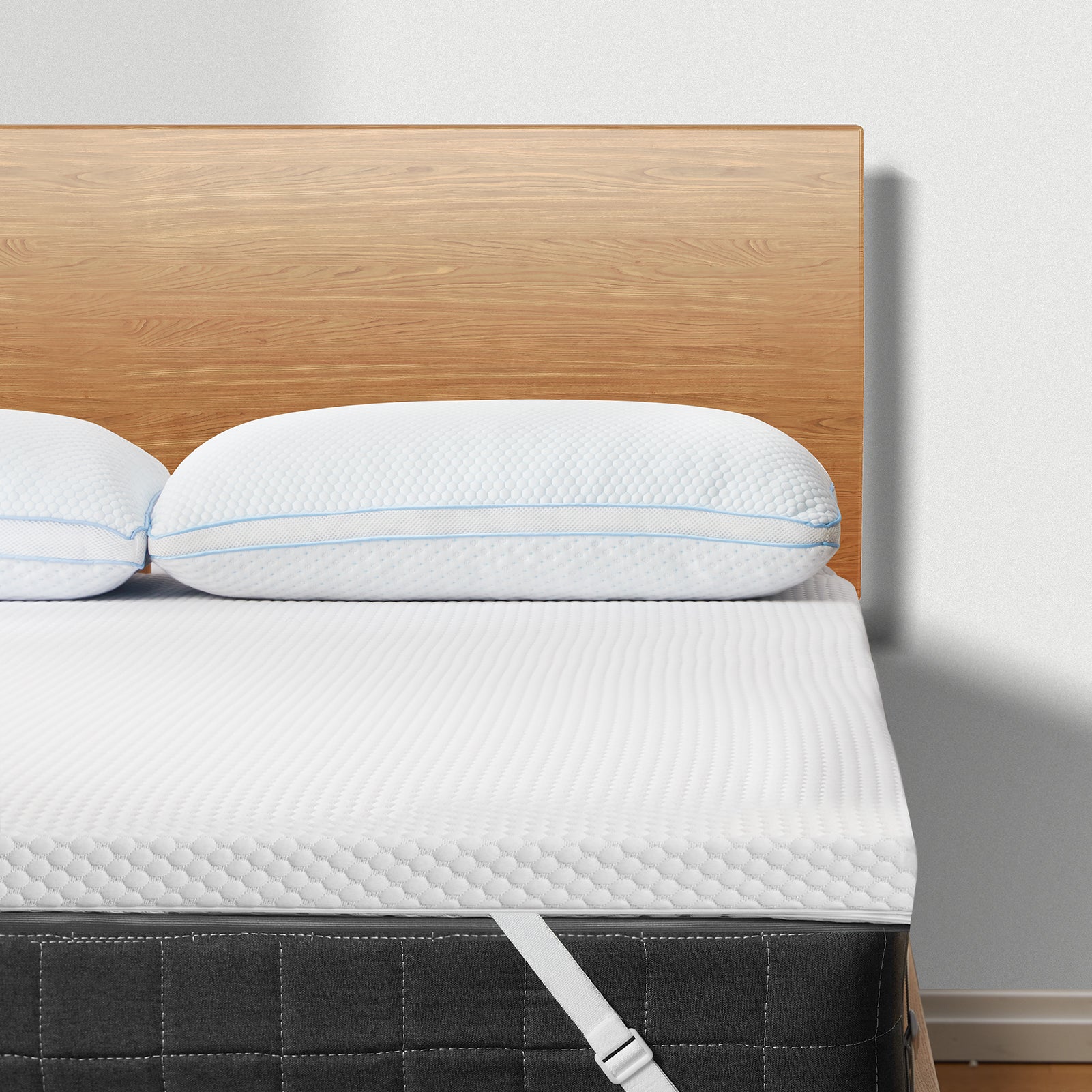 Twin Gel Memory Foam Mattress Topper with Removable Washable Cover I6304