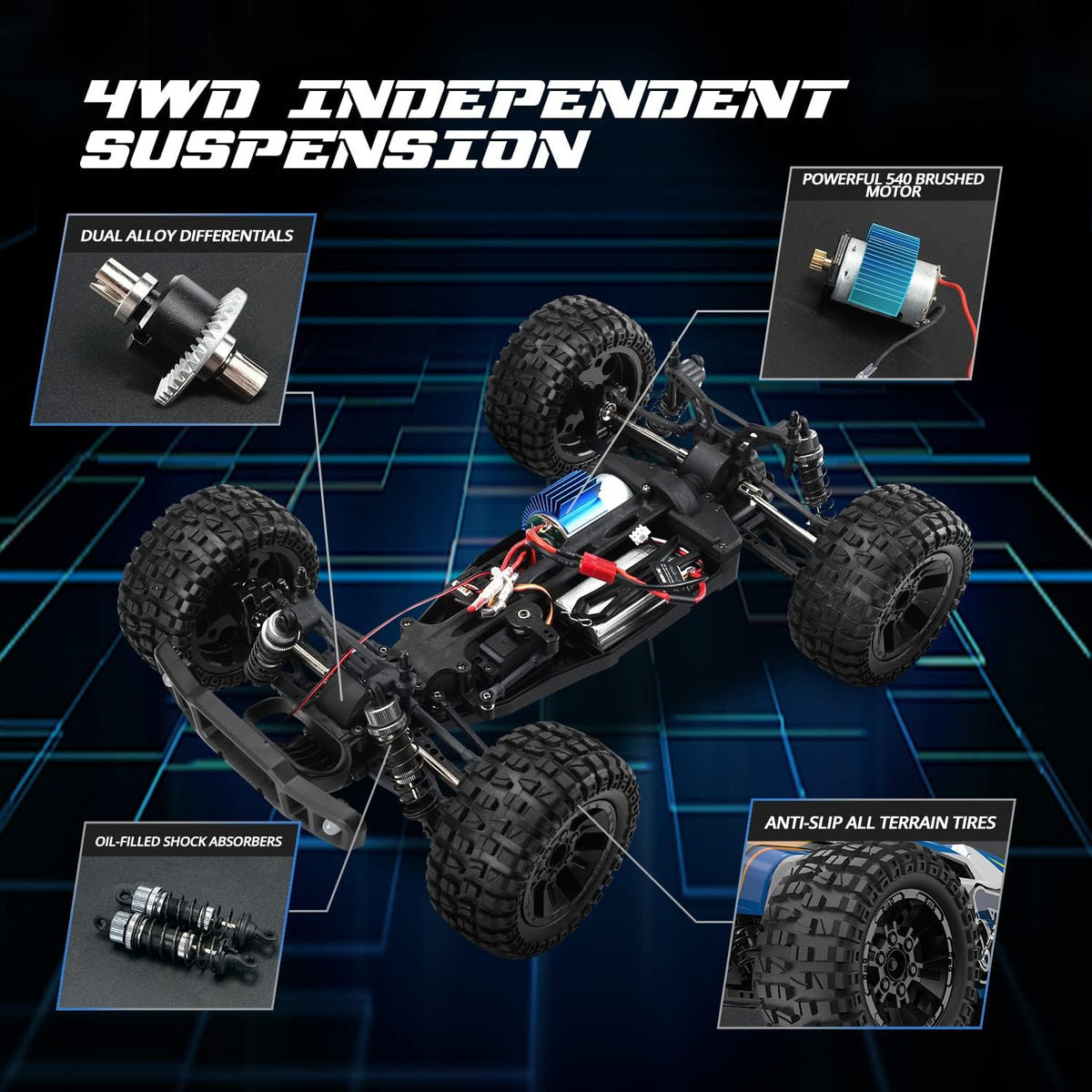 1:10 Scale 4WD Remote Control Monster Truck T583