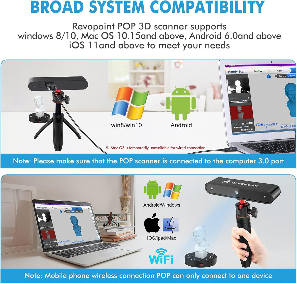 3D Scanner with Turntable and Phone Holder L495069