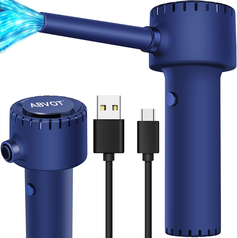 Rechargeable Electric Air Duster with 6000mAh Battery, 40000 RPM, Pack of 2 D45549