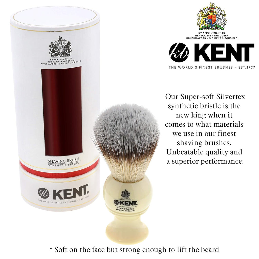 Shaving Brush with Synthetic Bristles and Resin Handle, Pack of 2 X564