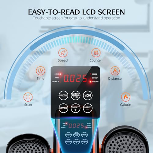 Quiet Portable Electric Seated Pedal Exerciser with Remote Control and 12 Adjustable Speeds T99620