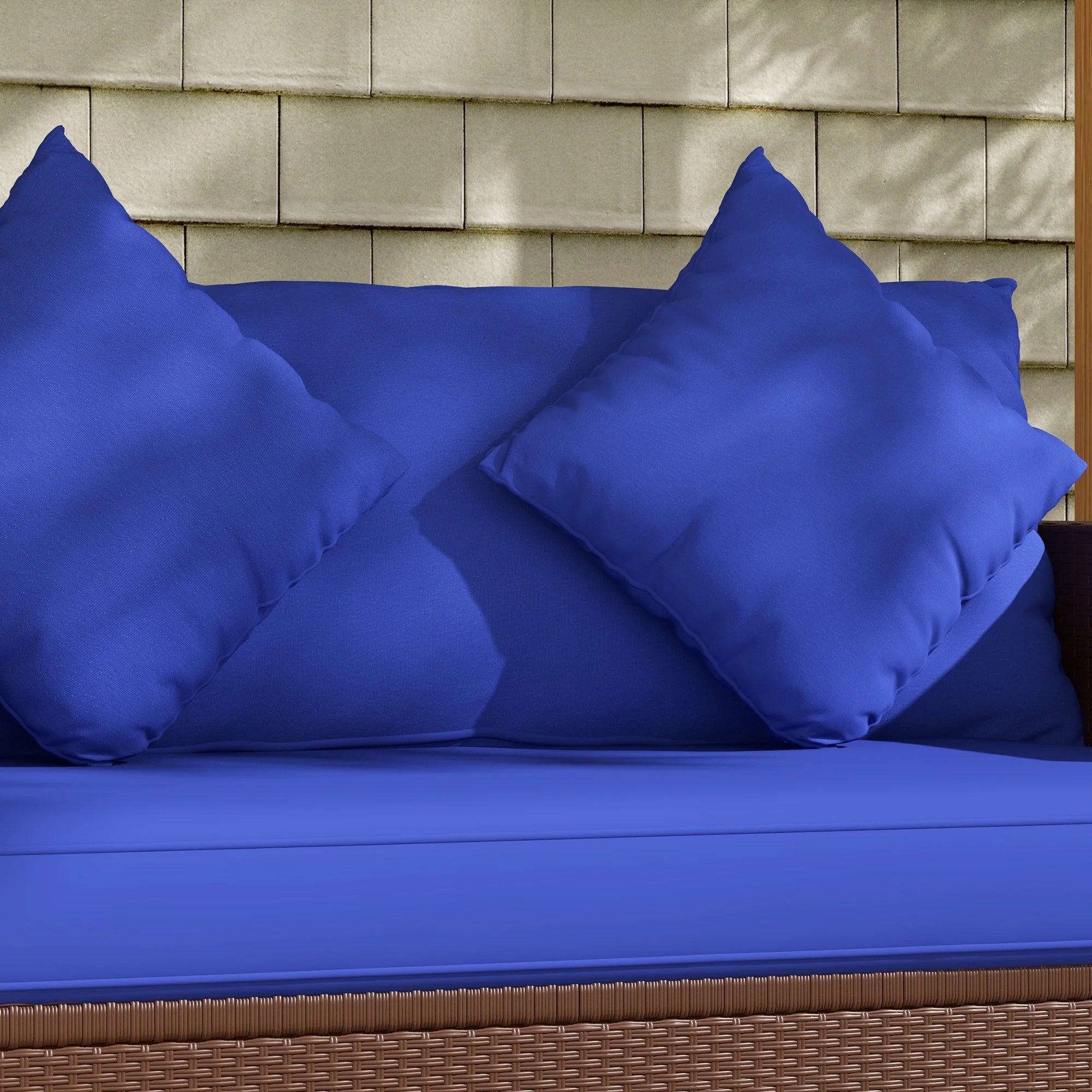 Blue Padded Outdoor Loveseat Sofa M276647