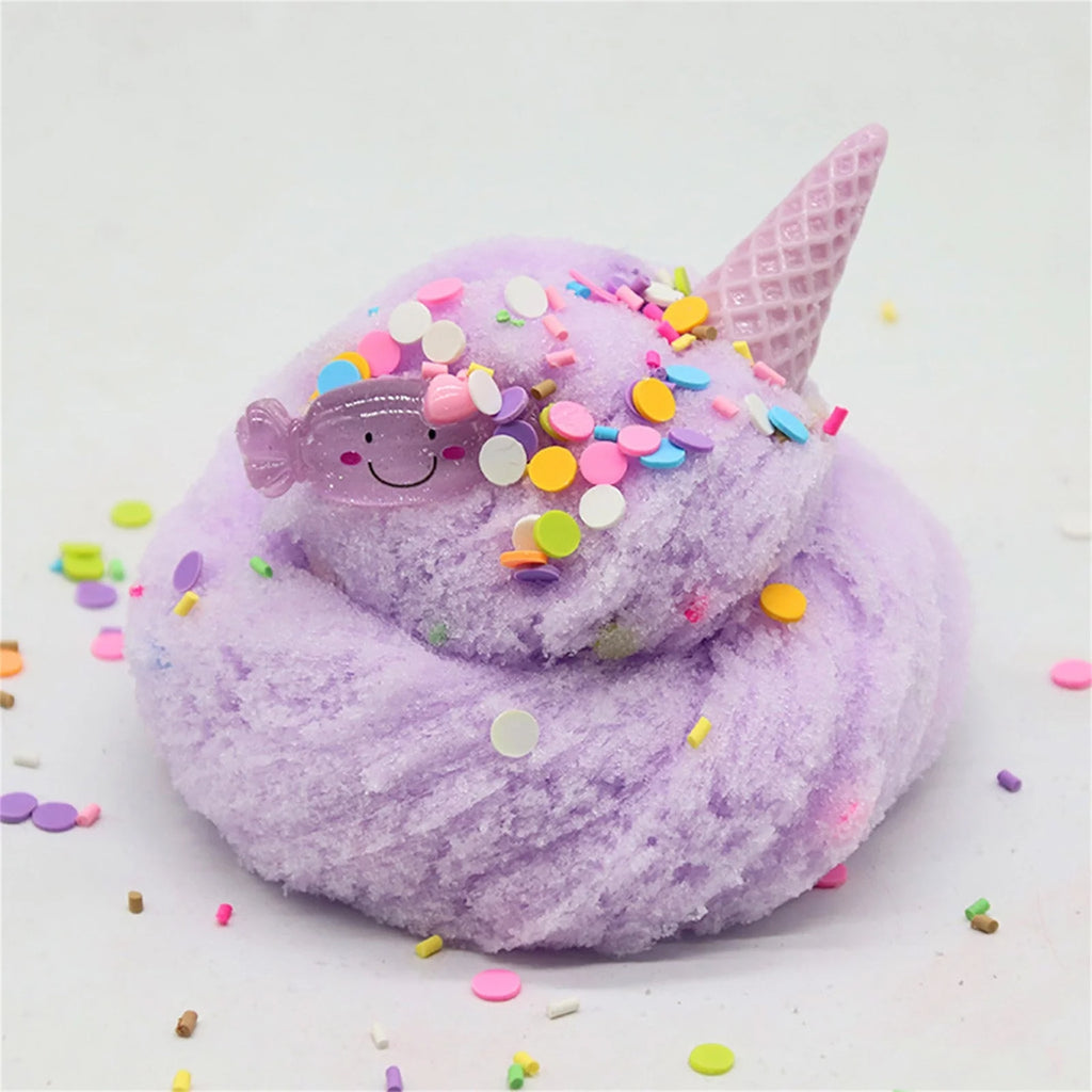 Scented Butter Slime Kit with Candy, Ice Cream, Fruit Charms Q730498