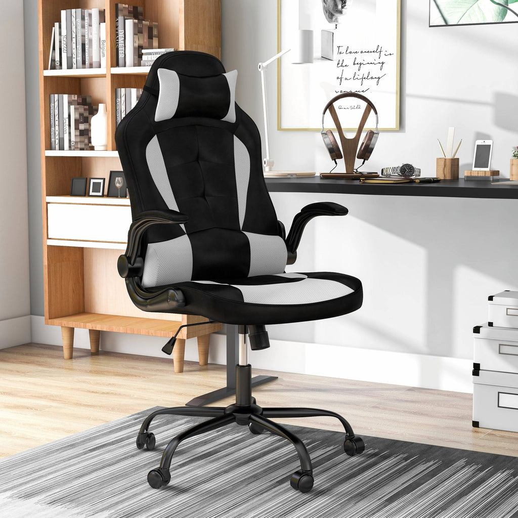 Black and White 47-Inch Desk and Chair Set Z5676