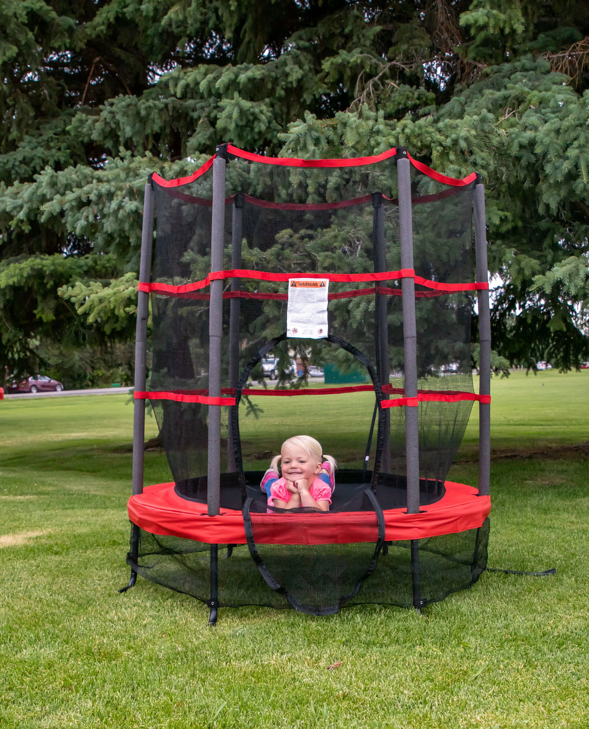 55" Round Trampoline L547