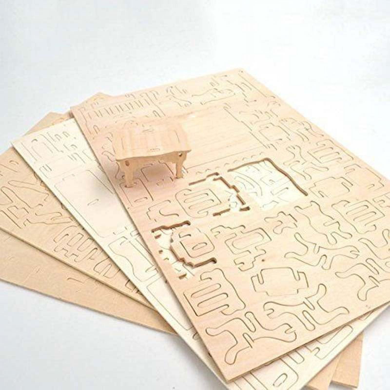 Vintage Wooden Dolls Puzzle Set House Miniature V69843