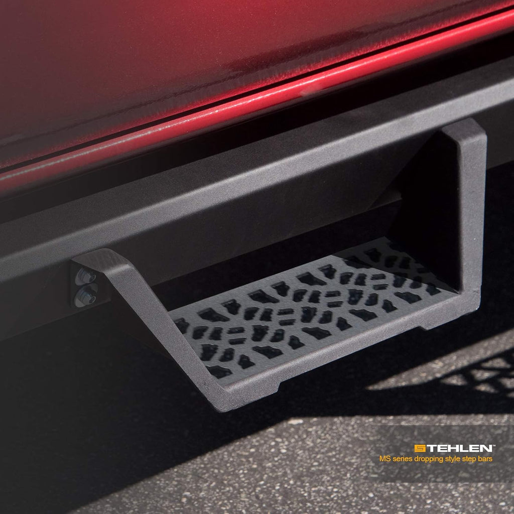 Matte Black Modular Drop Step Side Nerf Bars Rail Running Boards K1307