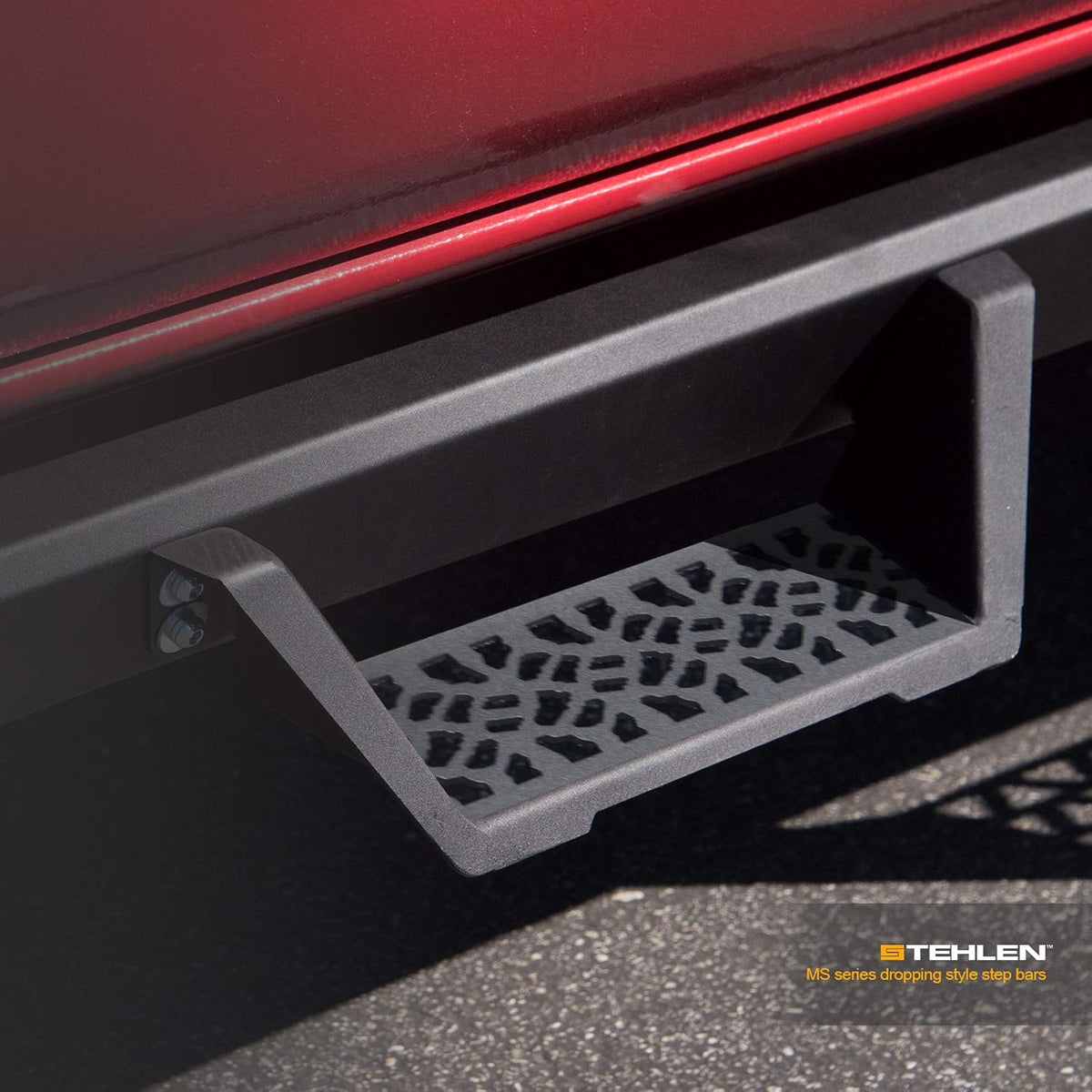 Matte Black Modular Drop Step Side Nerf Bars Rail Running Boards K1307