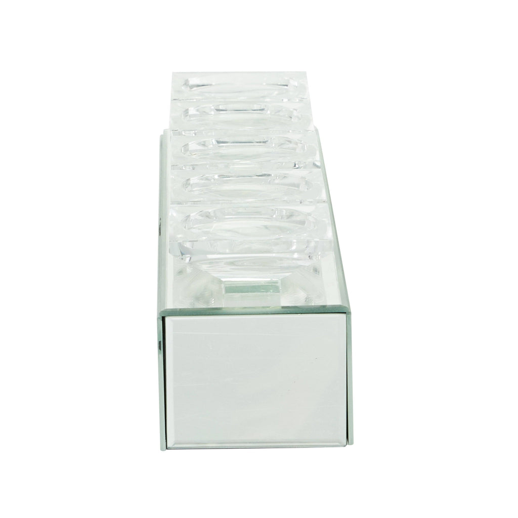 Clear Wood Candle Holder K280221