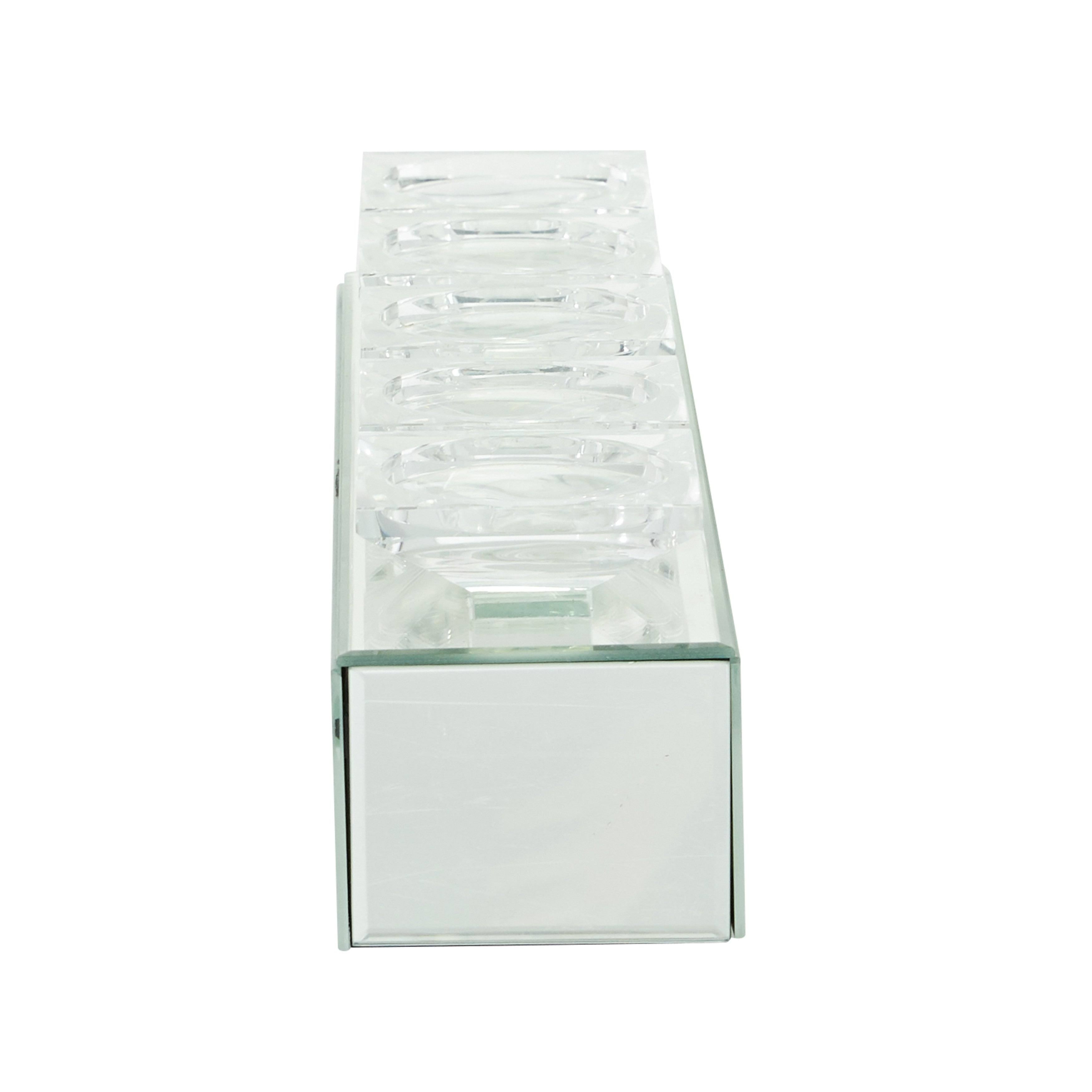 Clear Wood Candle Holder K280221