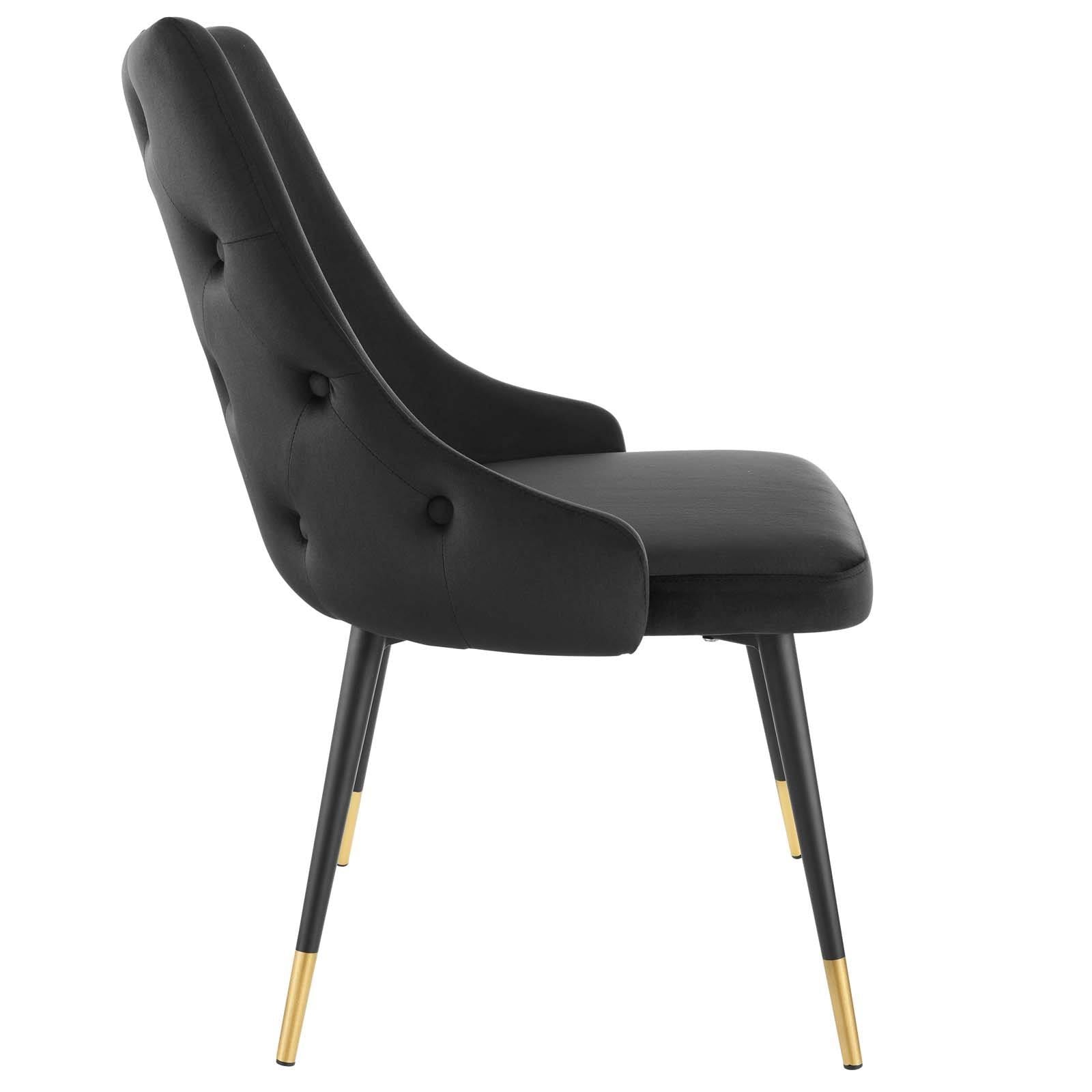 Dusty Rose Tufted Velvet Dining Side Chair Q1900