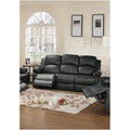 Black Reclining Sofa E7571