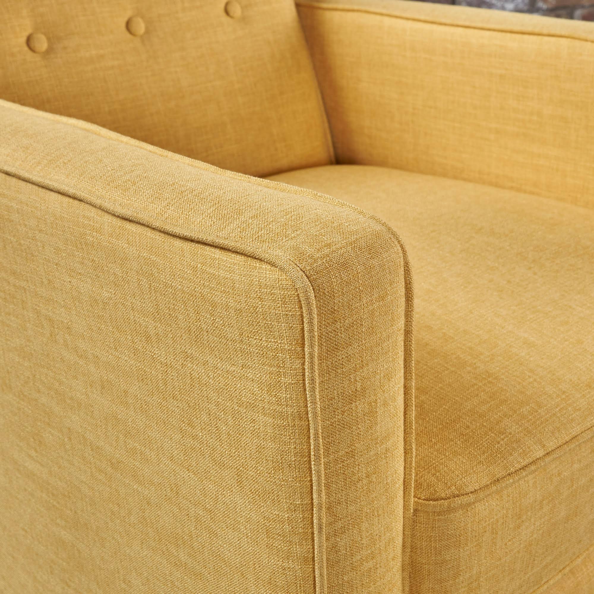 Set of 2 Mid-Century Recliner Muted Yellow Z784