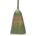 Corn Broom 56x22 Lacquered Wood Handle Natural T6924