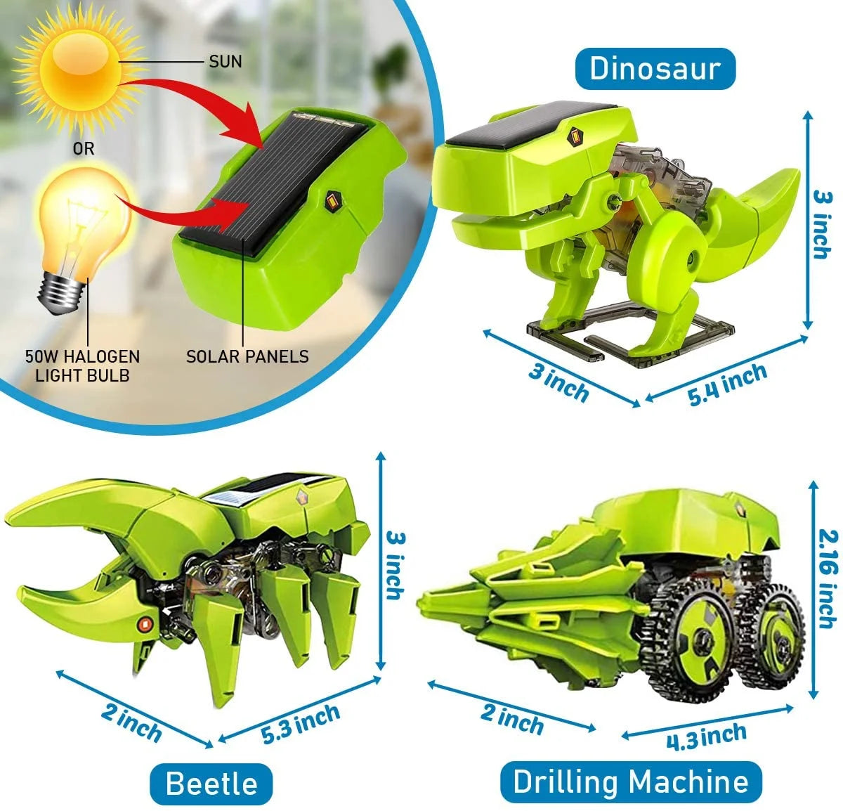 Solar Robot Kit 3-in-1 STEM Projects Robot Kit L331929