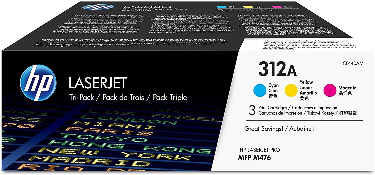 Pack of 3 Cyan Magenta Yellow Original Toner Cartridges K2337