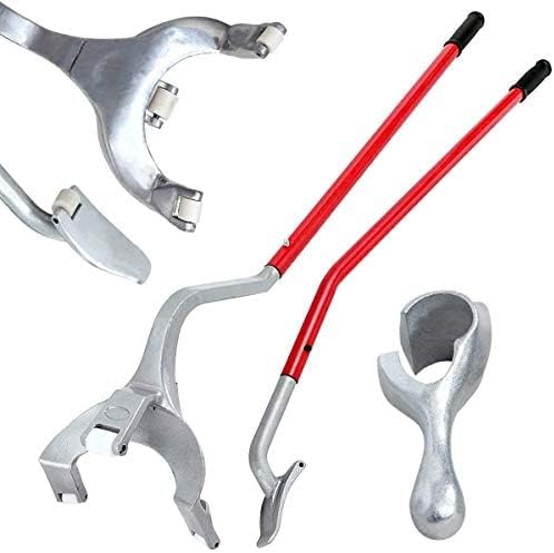 Steel Tire Mount Demount Tool Kit with Bead Breaker (Yellow) W55763