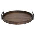 Round Wooden Tray P67098