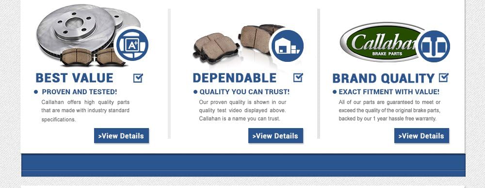 Premium OE Brake Disc Rotors and Metallic Brake Pads M981290