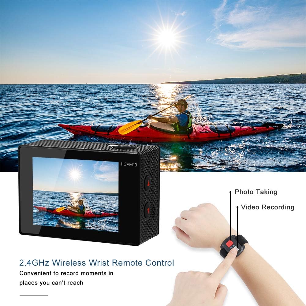 4K Waterproof Action Camera with Wide Angle Lens U52097