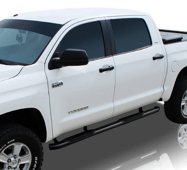 Black Curved Oval Side Step Bars S302