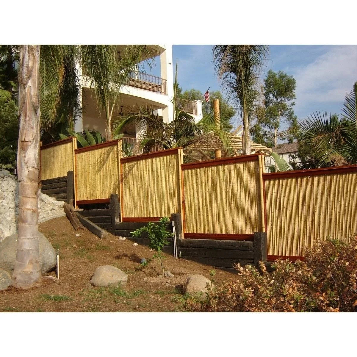 Natural Bamboo Fence T701772