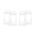 Matte W Iron Barstool Set of 4 G893