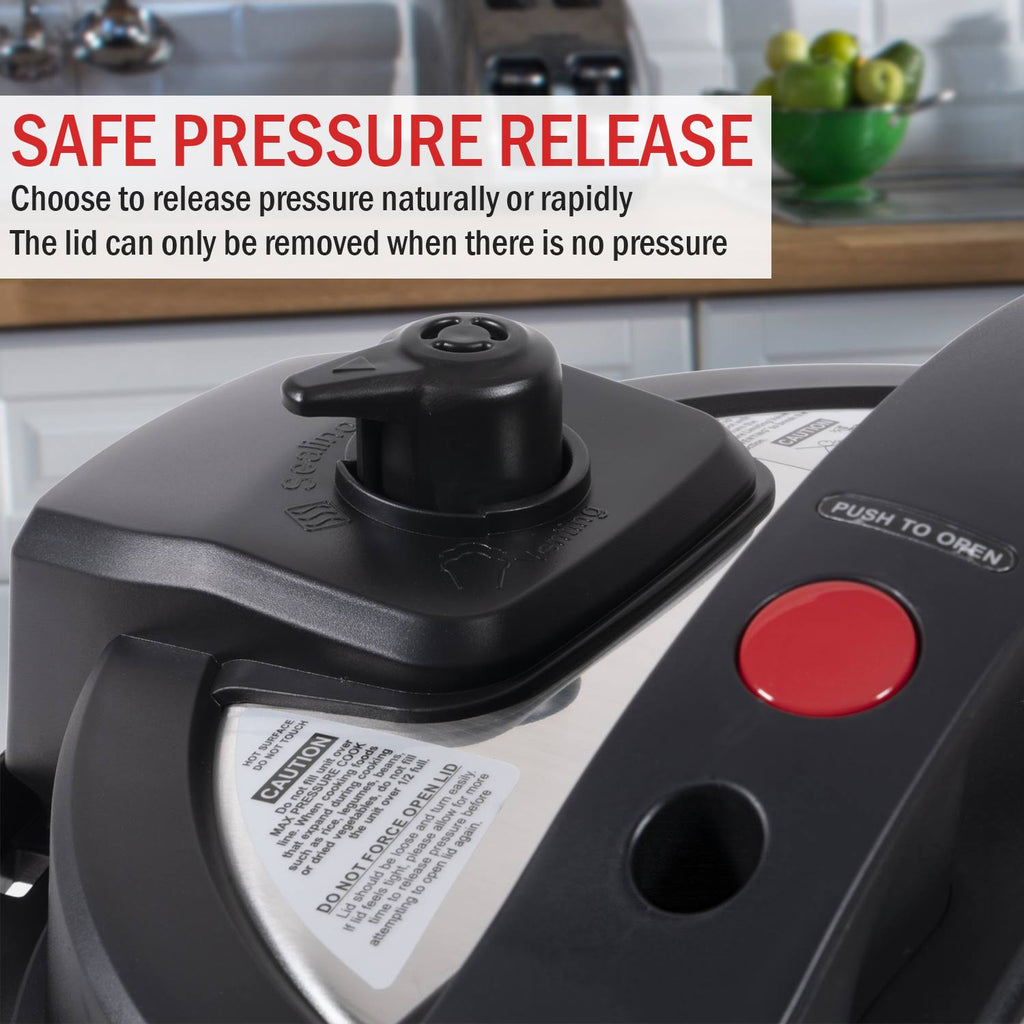 9-in-1 Pressure Cooker, Slow Cooker, Air Fryer, 6.5 qt J970