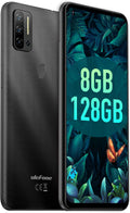 Black 6.55" HD+ 48MP AI Quad Camera Android 11 Octa-Core 8GB + 128GB 4500mAh Unlocked Smartphone O79298