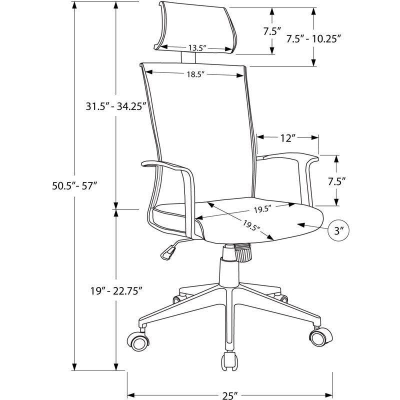 Black High Back Executive Office Chair G8221
