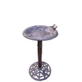 Black Contemporary Hand Cast Hummingbird Bird Bath H109