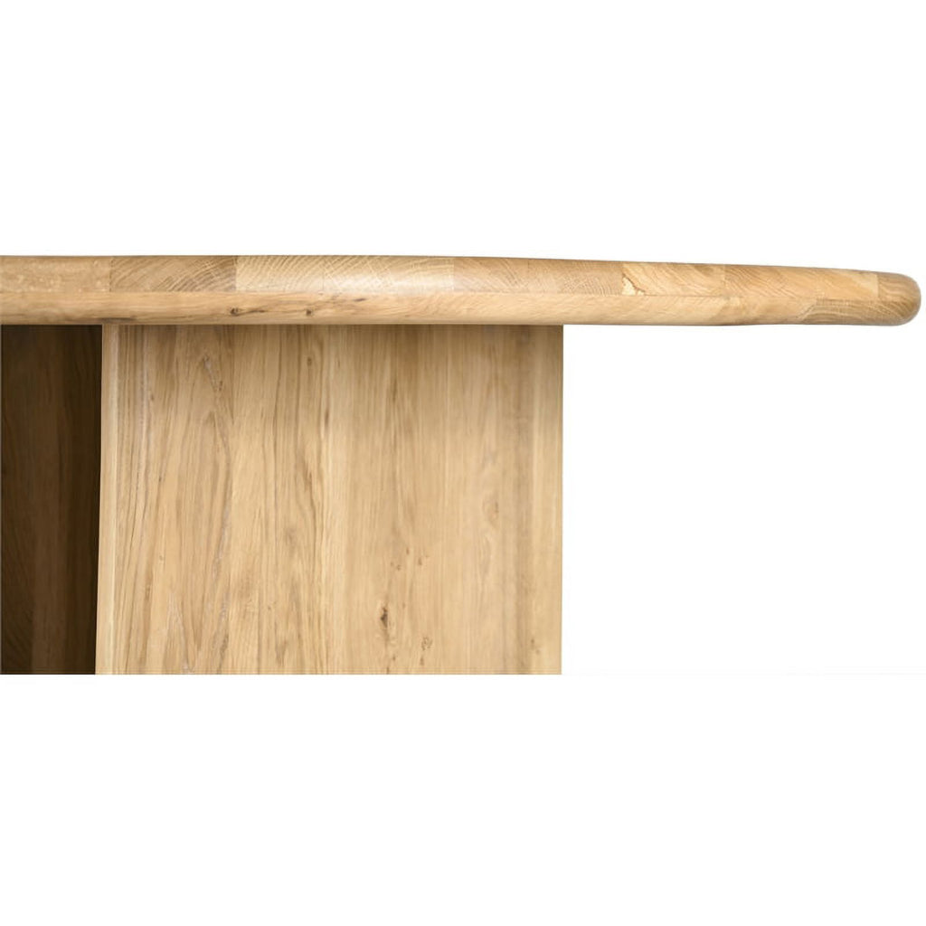 Mid-Century Wood Dining Table in White Oak/Natural Oak R343
