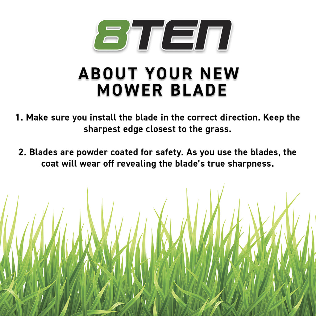 6 Pack 38 inch Green Lawn Mower Blade Z559111