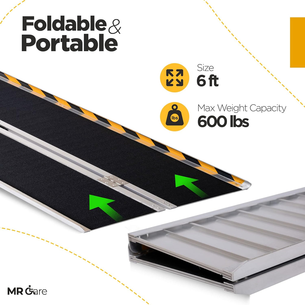 Portable Foldable Wheelchair Ramp with Handle (3FT) H570439