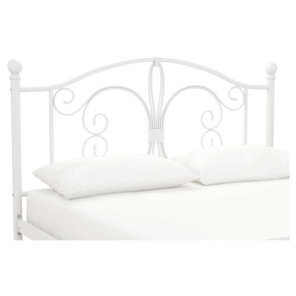 White Full Metal Bed V4685
