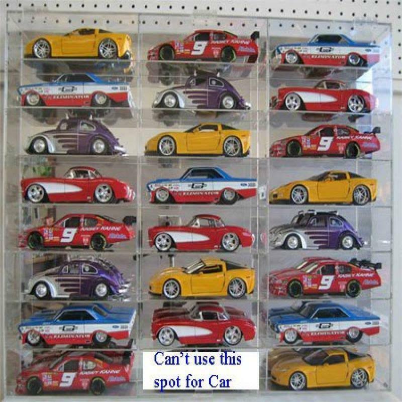 Diecast Car Display Case 1/24 Scale 23 Compartment S933