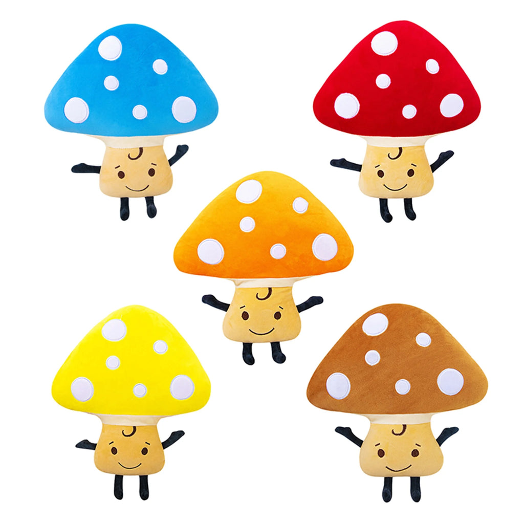 Plush Mushroom Throw Pillow Stuffed Dolls Toys B835