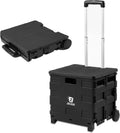 Collapsible Utility Mobile Folding Cart with Wheels and Handle M259656