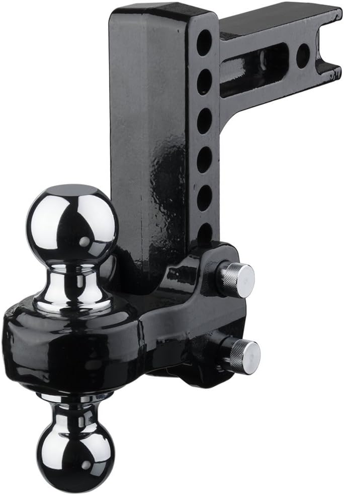 Adjustable Steel Ball Mount with 6 Inch Drop, 2 Inch Shank M409937