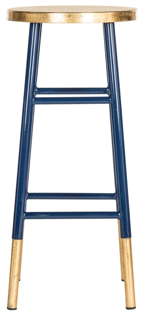 Metallic Bar Stool, White/Gold S12636