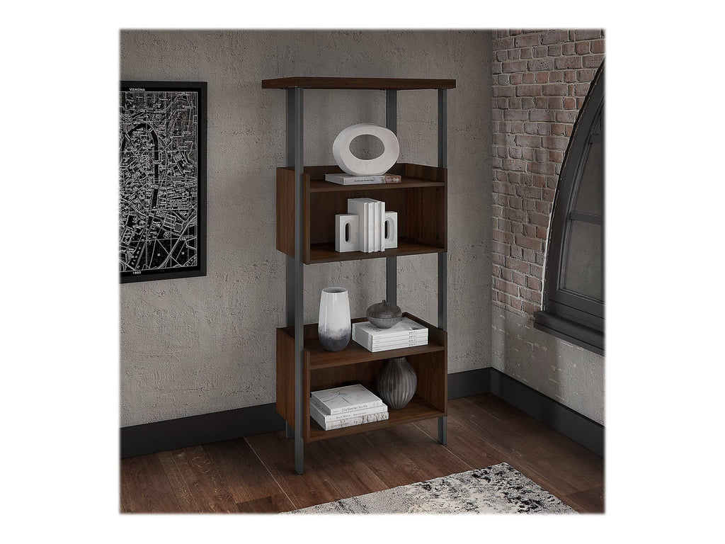 4 Shelf Bookcase in Modern Walnut K24788