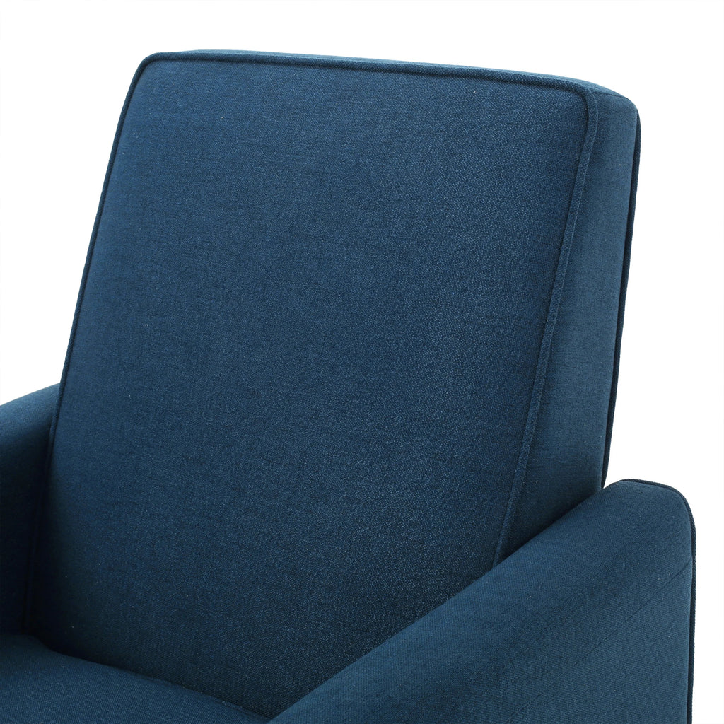Dark Blue Fabric Recliner Club Chair Q624236