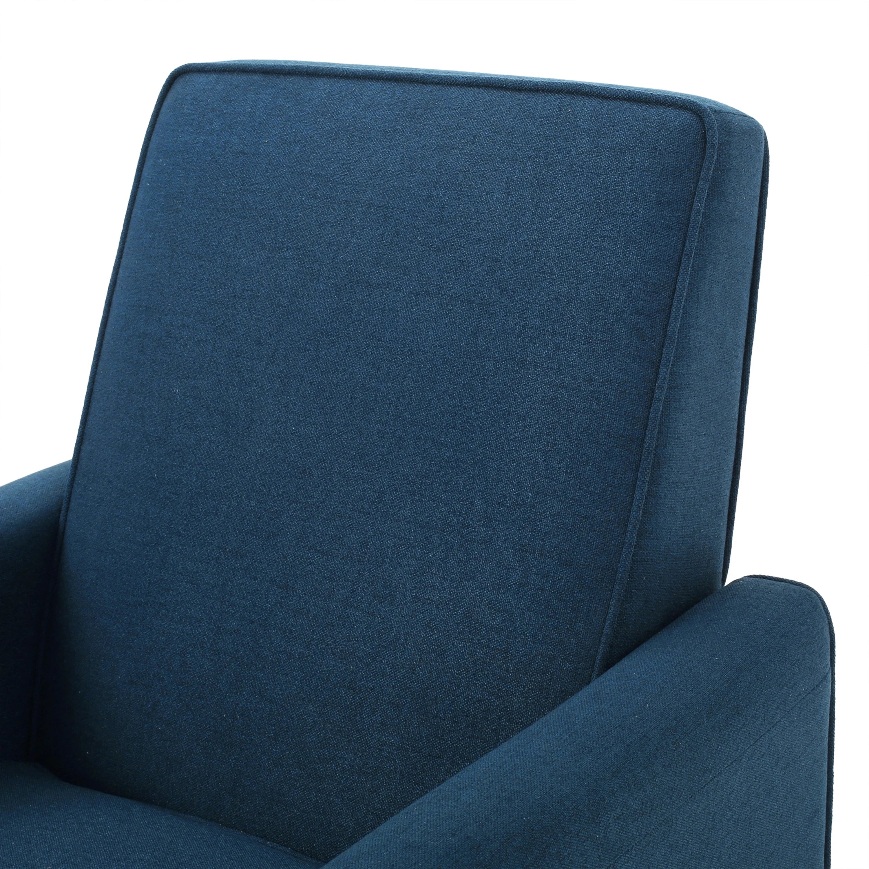 Dark Blue Fabric Recliner Club Chair Q624236