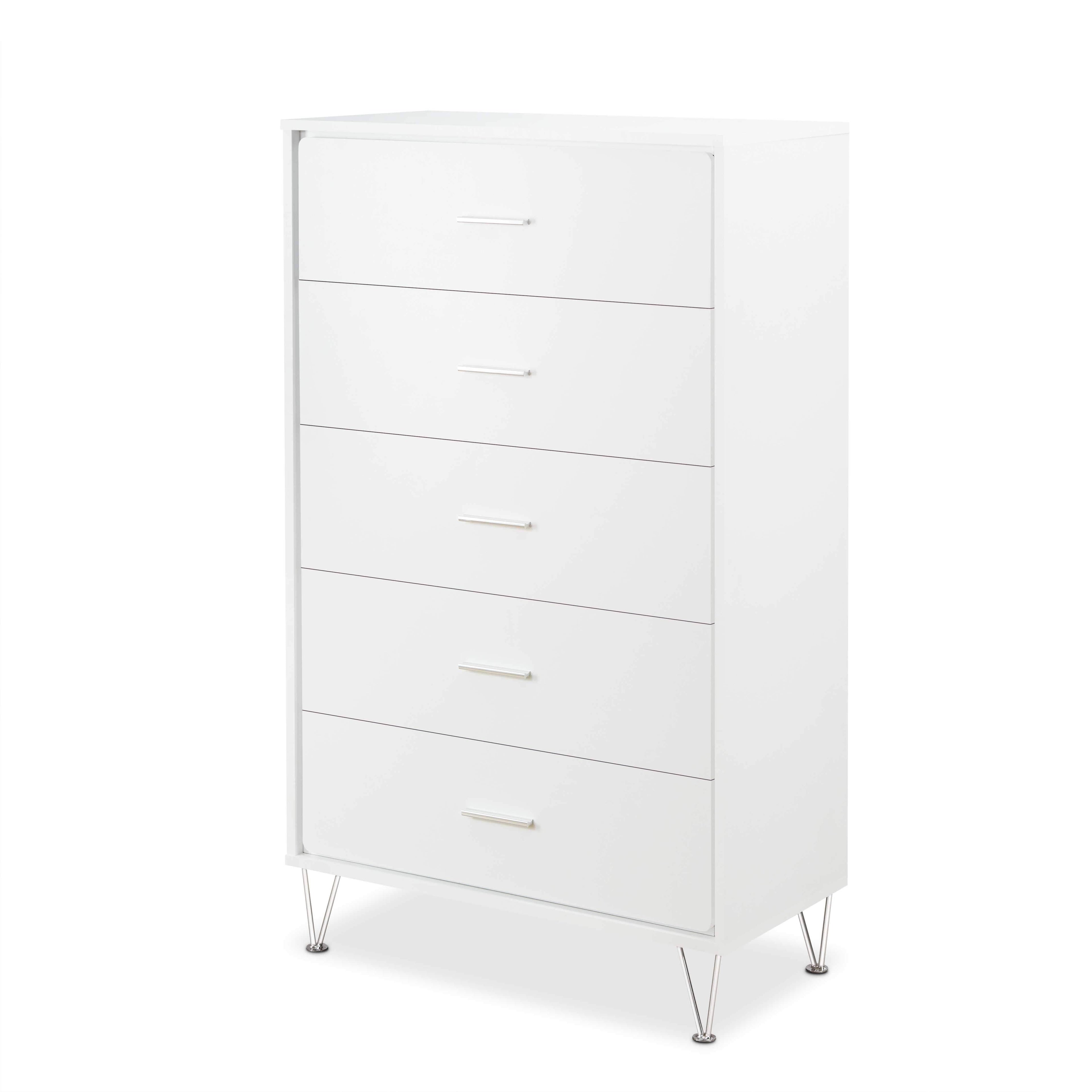 White Particle Board Chest M209